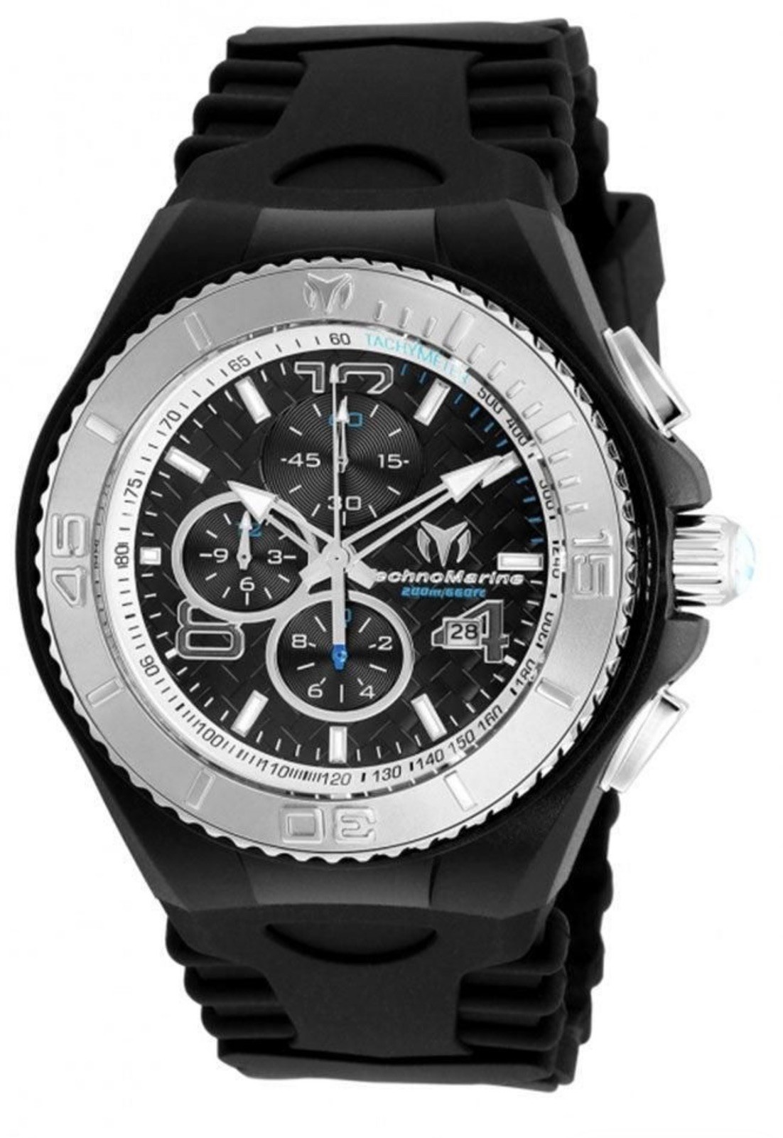 🔥Technomarine Cruise JellyFish Black Retro Strap 46mm Men’s Watch TM-115110