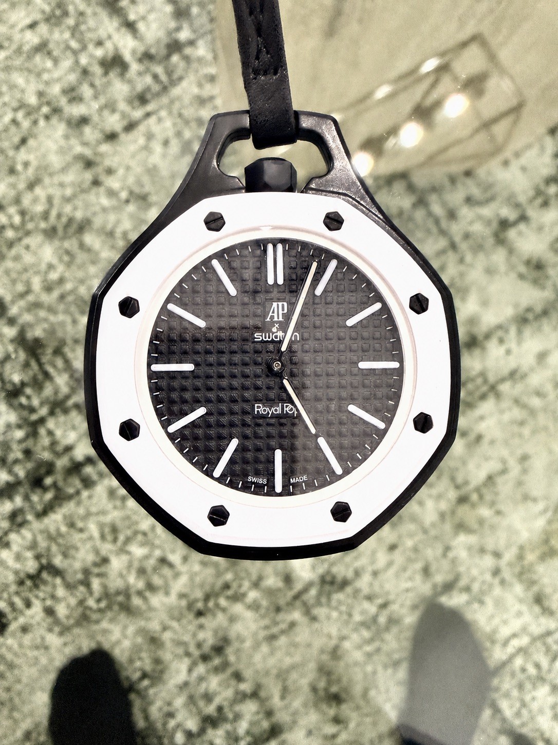 Royal Pop Ocho Negro AP x Swatch Pendant + Wrist Buddys Case | Fast Shipping