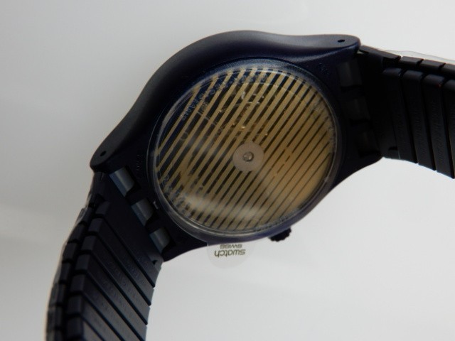 SISTEM SEA FLEX! Sistem 51 Automatic Silicone Swatch/Glow Hands/DATE! NIP-RARE!