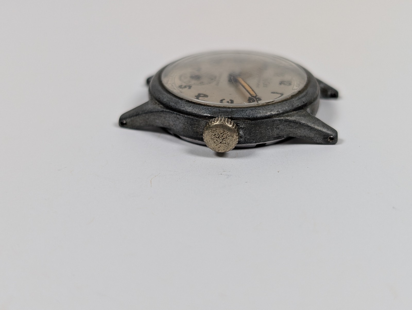 Vtg Felco Waterproof Military Field Watch Manual Wind 30mm Swiss 1940s RUNNING