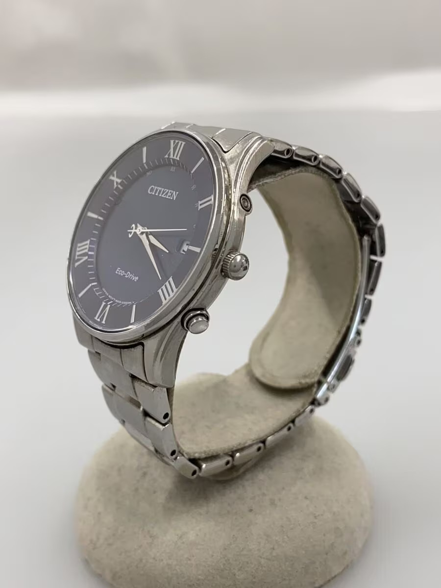 CITIZEN Solar Watch Analog Stainless NVY SLV H415 S112907