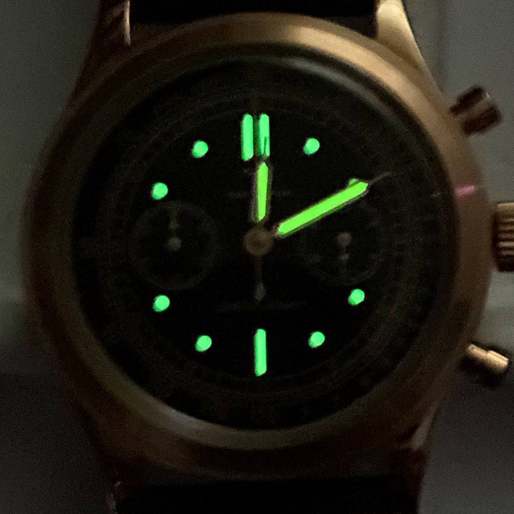 Tandorio 38mm Silver/Rose Gold Quartz Chronograph Vintage Watch For Miyota OS20