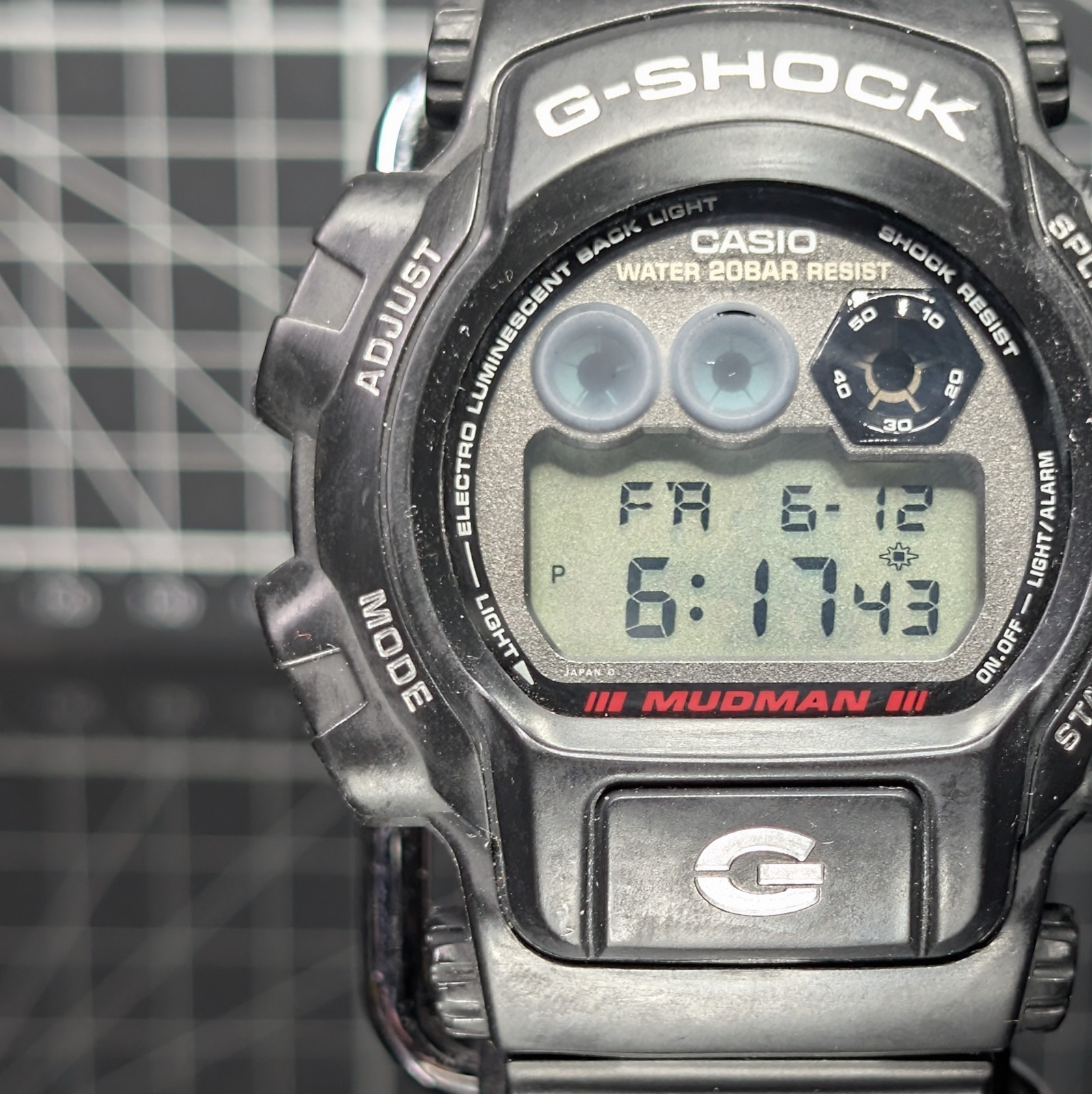 Casio G-Shock MEN IN BLACK DW-8400 Vintage First Gen Digital MudMan DW-8400Z-1T