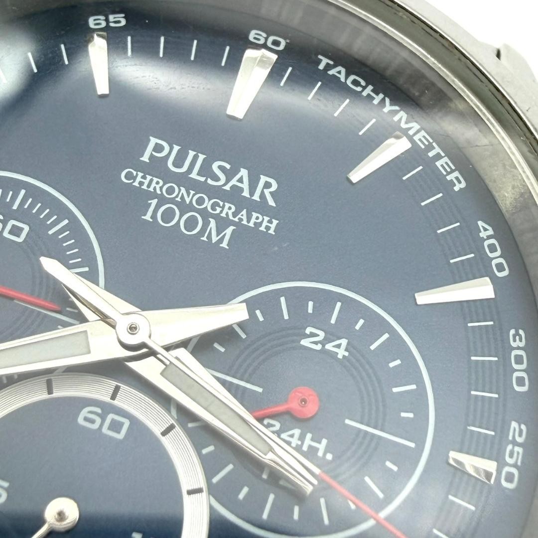 Seiko Pulsar Chronograph Date Watch, New Battery, Men’s, Working Condition
