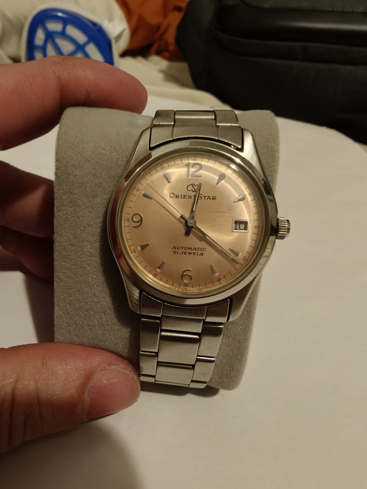 Rare Vintage Orient Star Automatic 21 Jewels – Salmon Sunburst Dial (JDM)