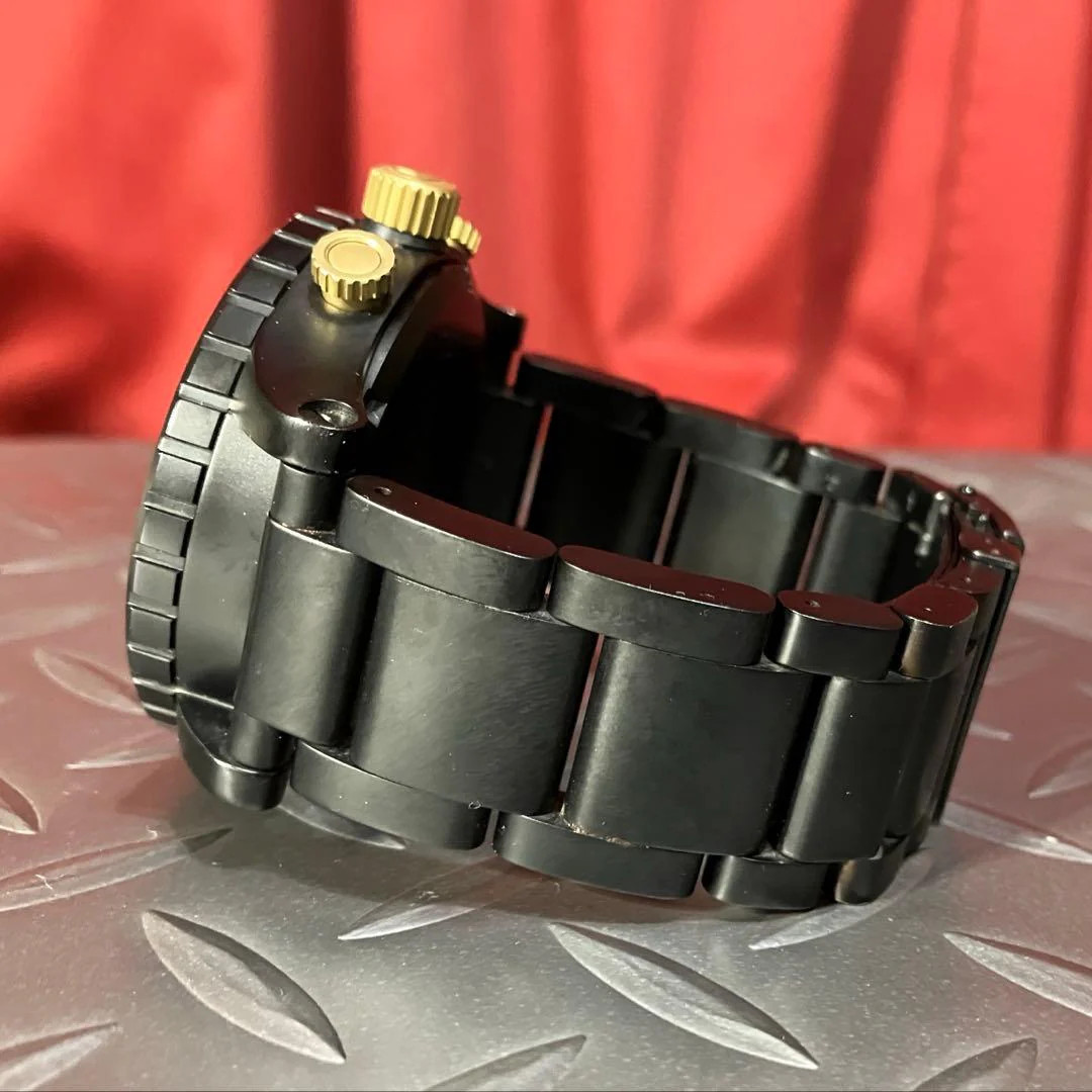 Nixon 51-30 Chrono Custom Quartz Stainless Steel Matte Black 51mm White Dial