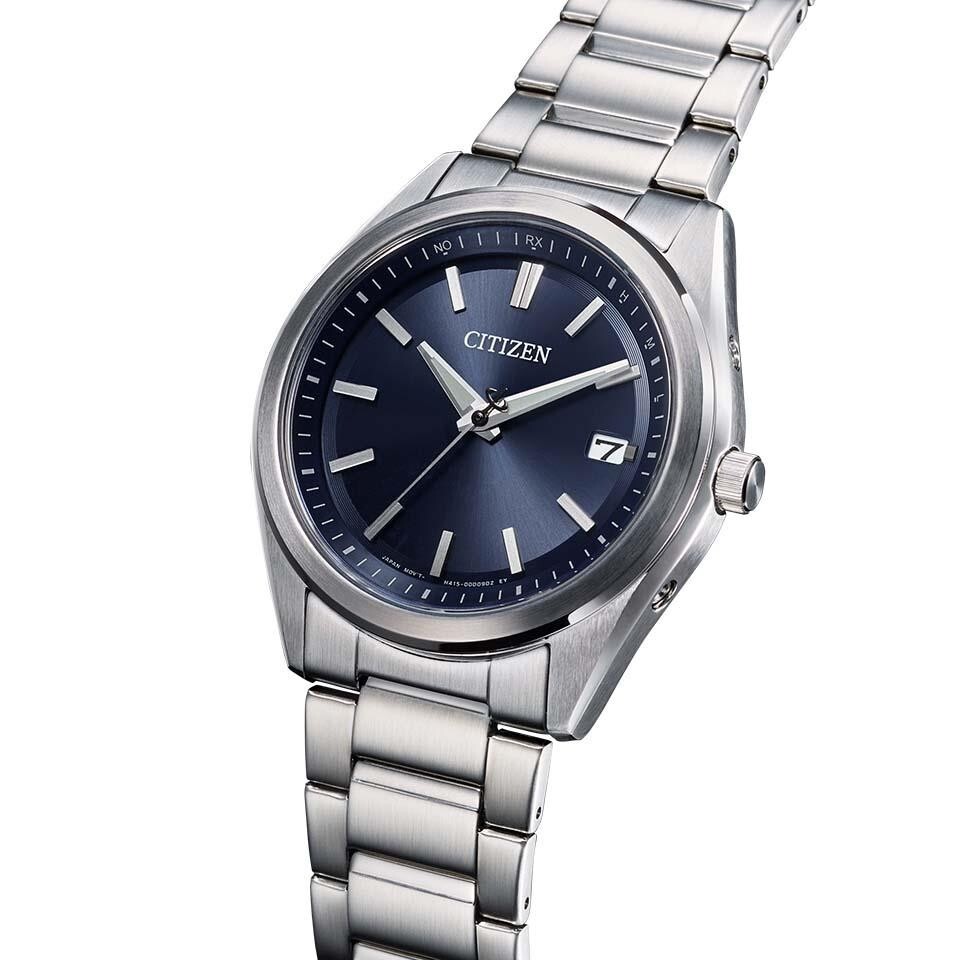 Citizen Collection AS1080-65L Blue Dial Eco-Drive Solar Stainless Men Watch NEW