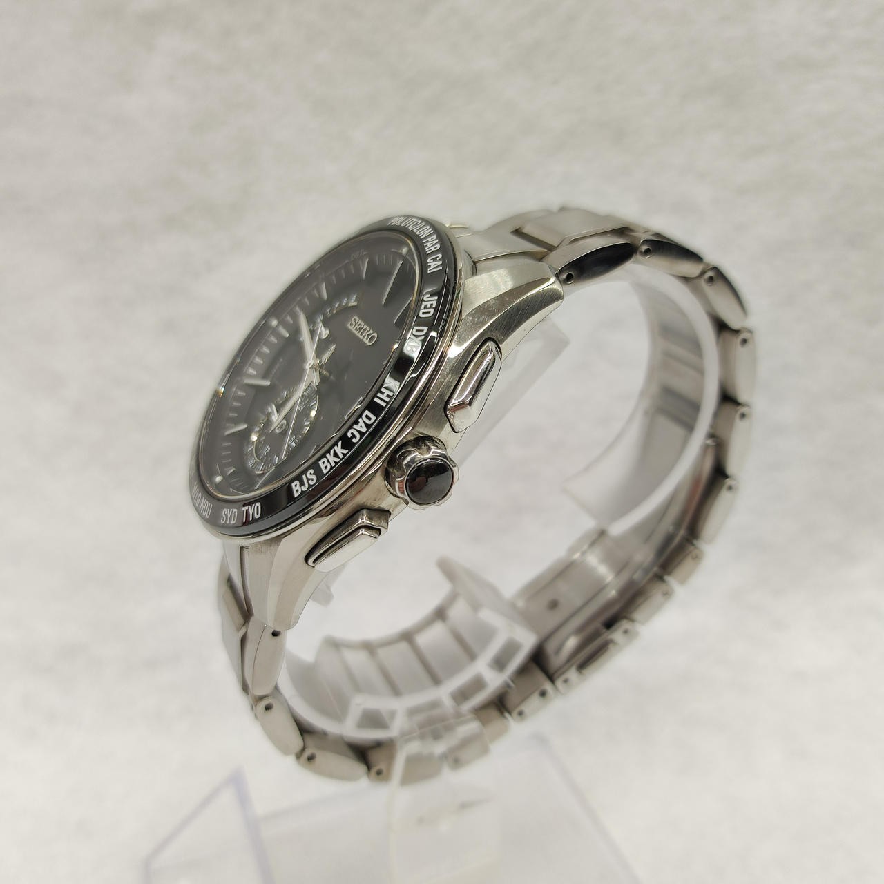 Brightz solar radio controlled watch model number 8B54 0BC0 SEIKO