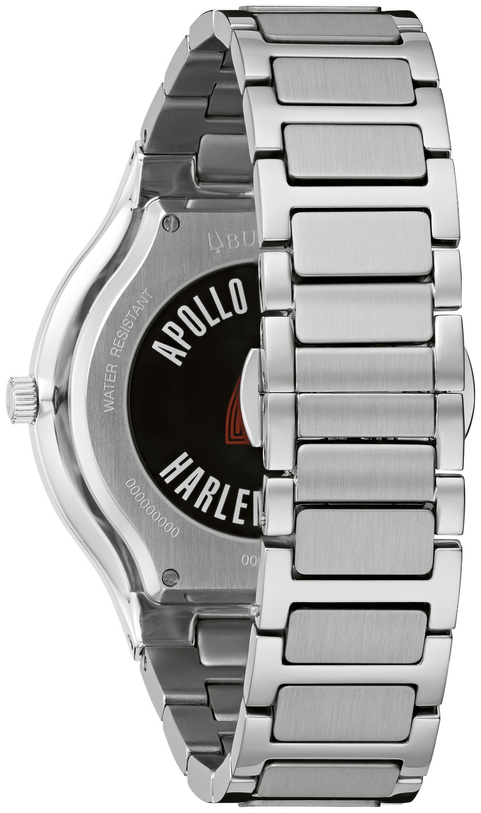 Bulova Men’s Apollo Theater Silver Stainless Steel Quartz Watch 43MM 96A296