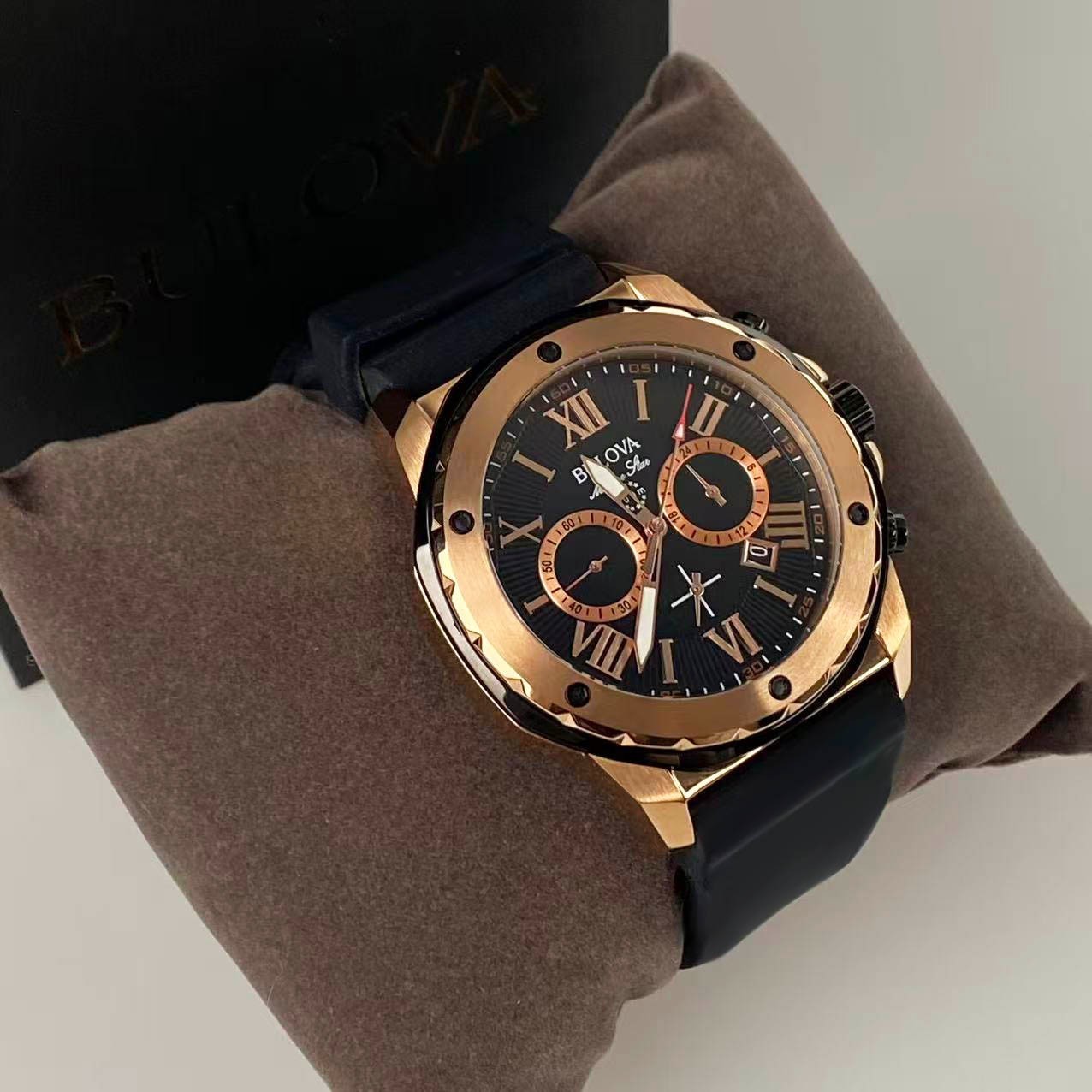 Bulova Marine Star Series A Silicone Strap Men’s Chronograph Quartz Watch 98B104