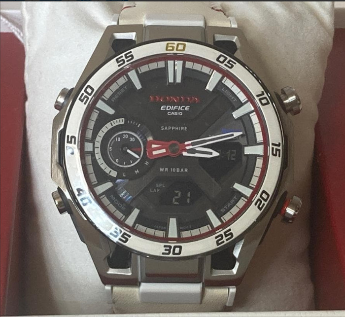Casio Edifice Honda F1 60th Anniversary Collaboration Model ECB-2300HR-1AJR