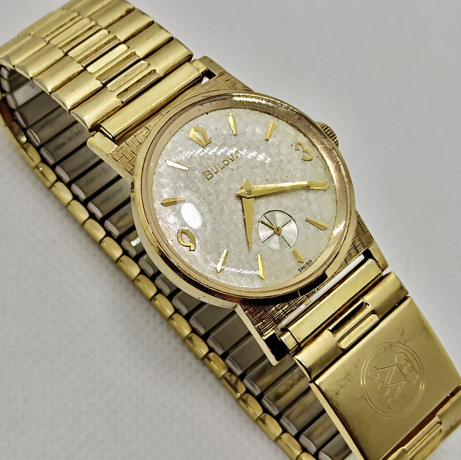 Vintage 1963 Bulova American Eagle Men’s Watch 11AF Textured Dial