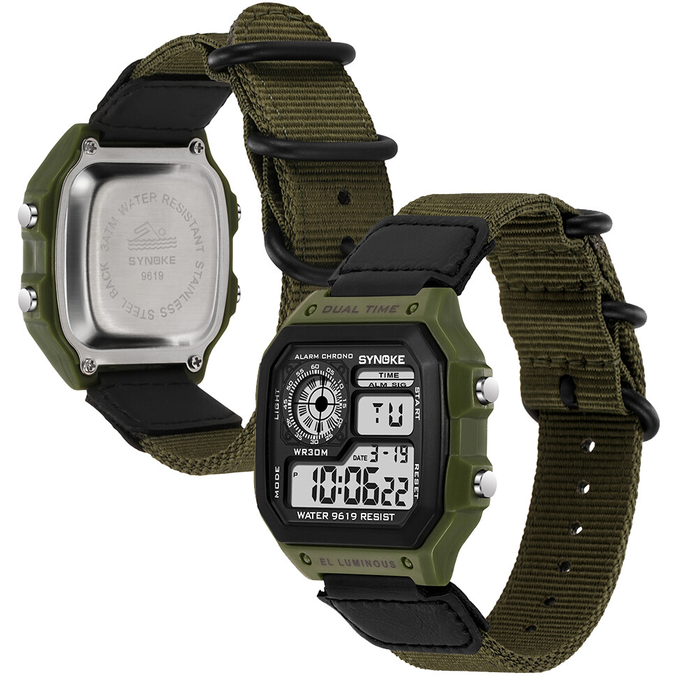 Men’s Electronic Digital Sports LED Display Waterproof Wrist Watch Multifunction
