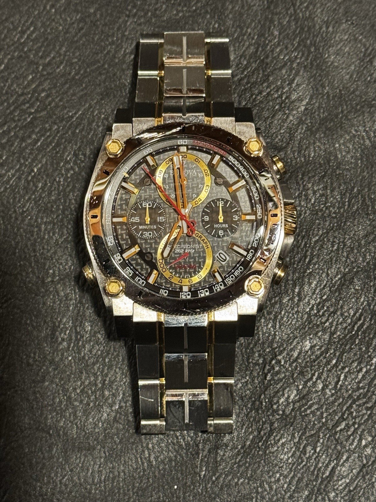 Bulova Precisionist Chronograph Men’s Black Watch – 98B228~