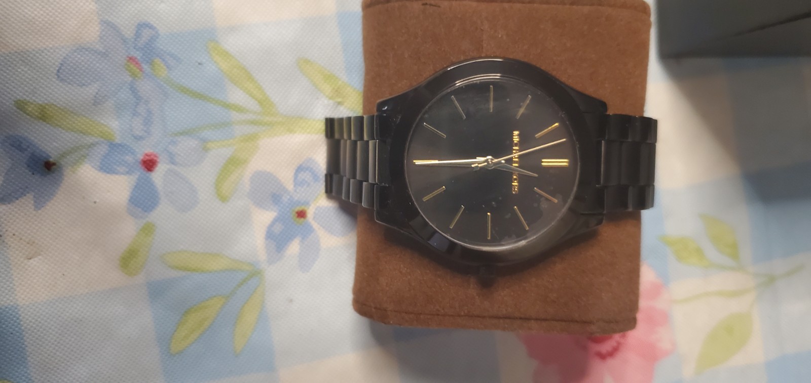 Michael Kors Slim Runway Black Dial Unisex Watch MK3221