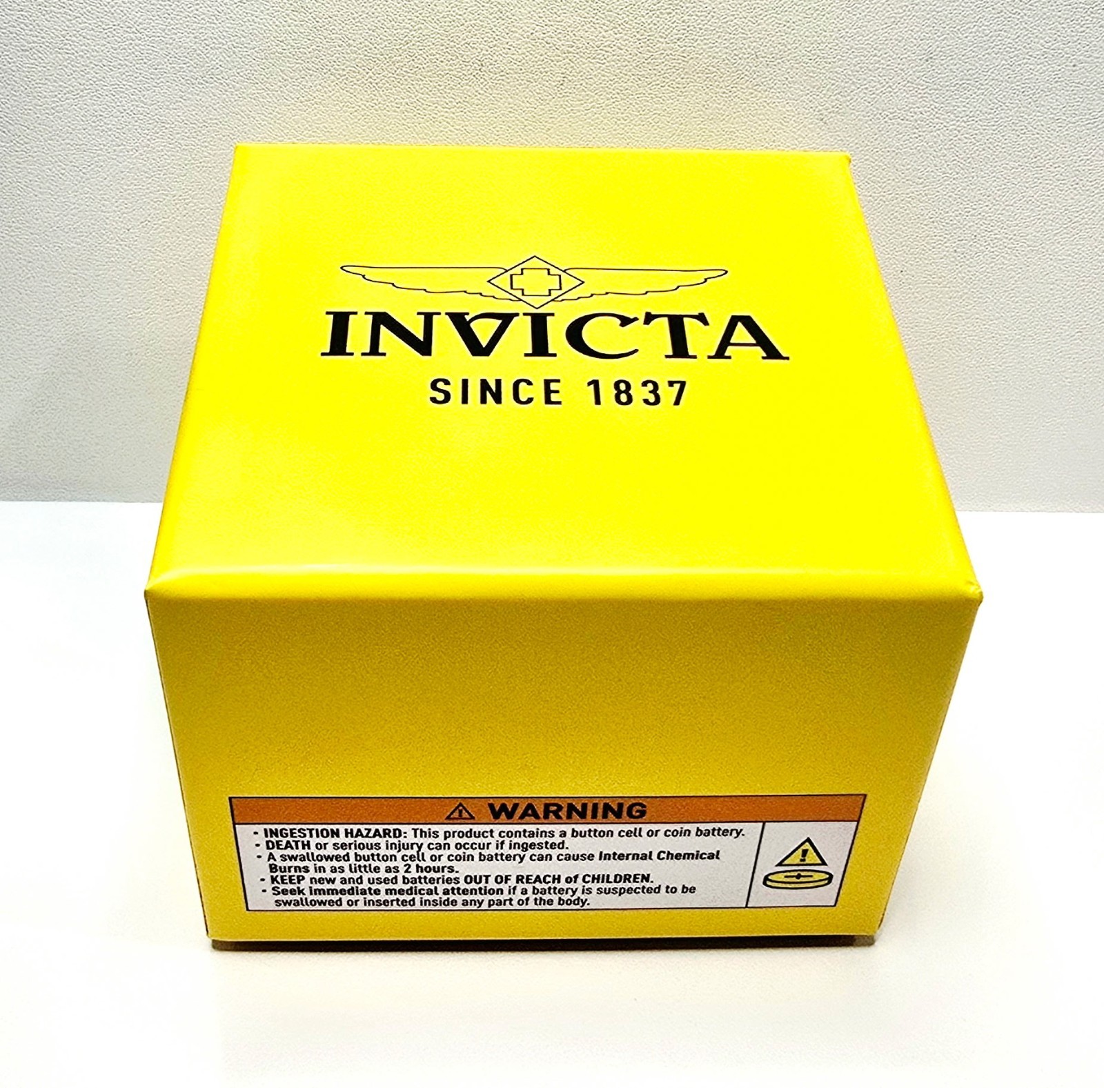 Invicta Specialty Rowan Men’s Watch Blue Dial Gold ToneSS Bracelet 50m w/Box