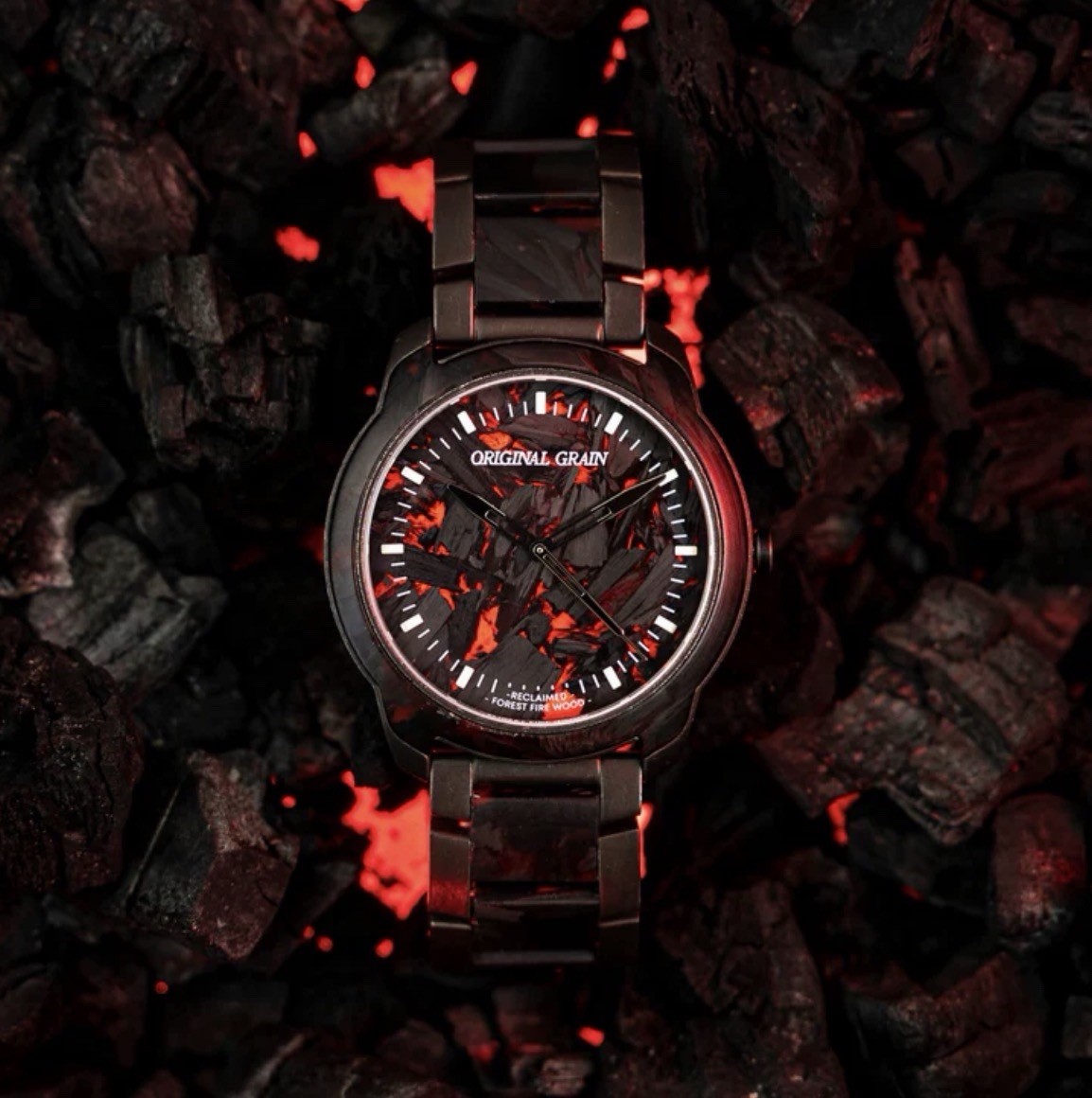 Original Grain Forest Fire Resin 40mm Black/Red!SHARP! MSRP $179!! ⚫️🔴