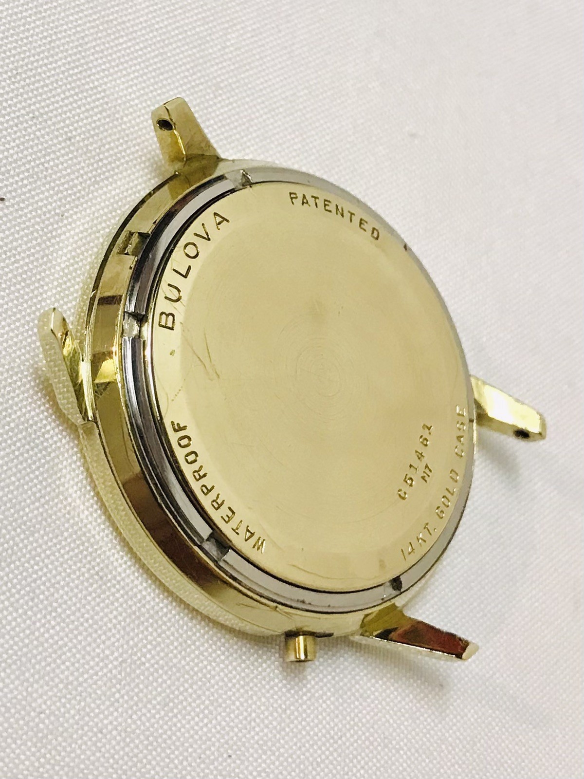 VINTAGE 1967 MEN’S 14K SOLID GOLD BULOVA ACCUTRON 218 WATCH CASE