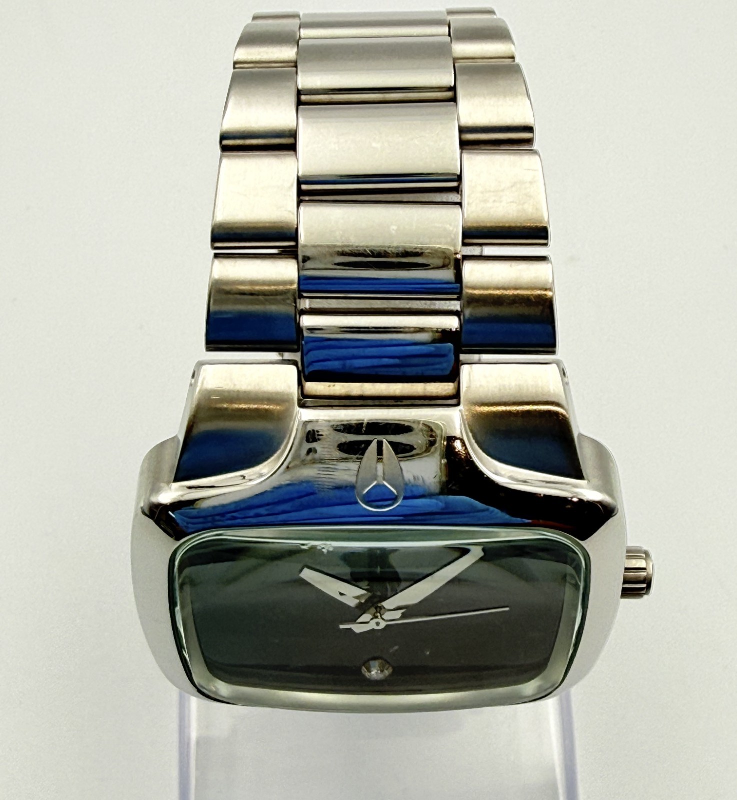 NIXON The Player Black Dial Silver Quartz Watch Wrist 16.5cm (6.5 in) – Rank B