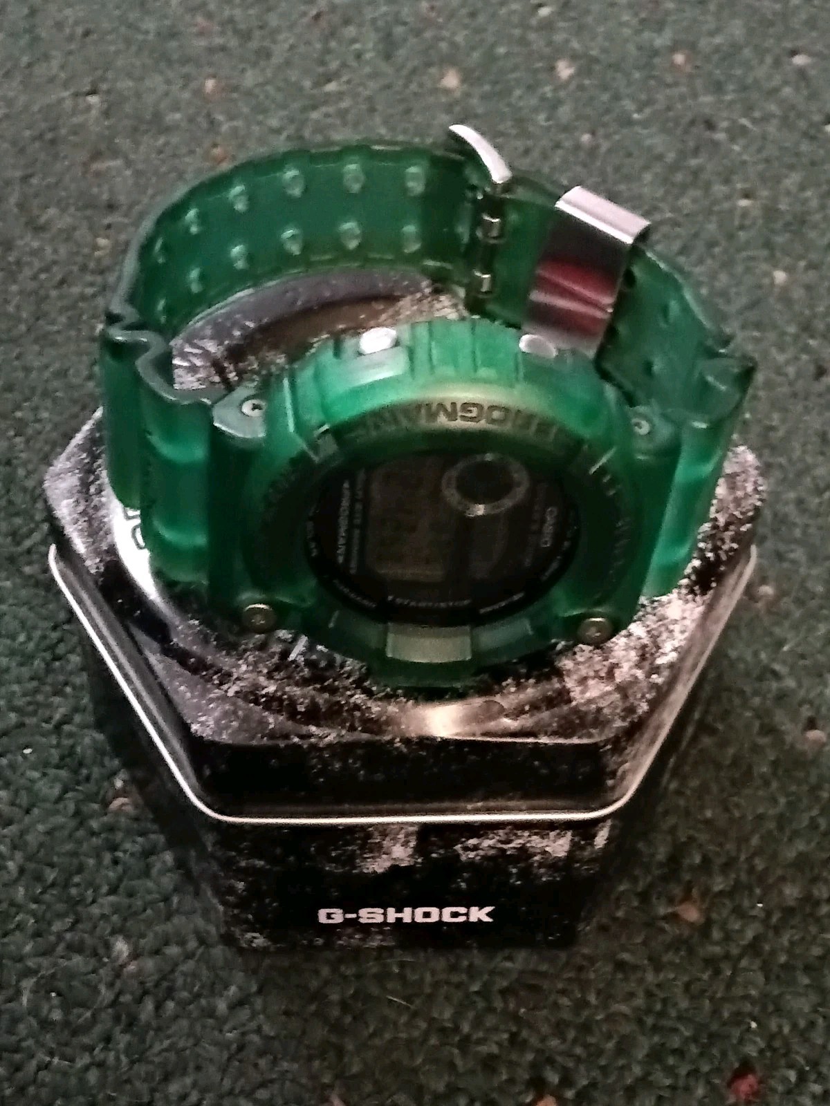 Casio G-Shock Frogman GW-202 Tough Solar Quartz 200m Green Digital w/ Tin