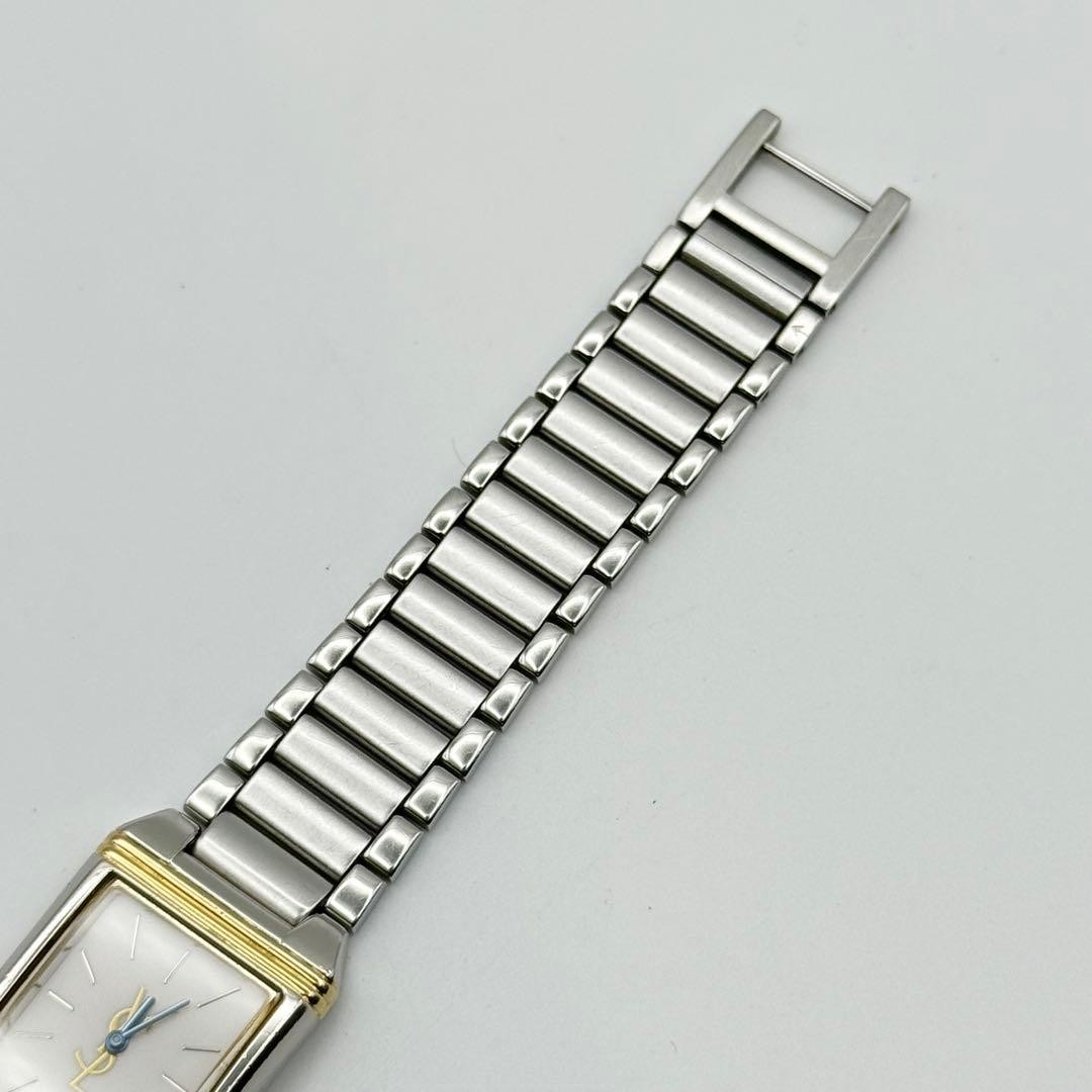 condition working Saint Laurent Watch Quartz Square White Dial Business