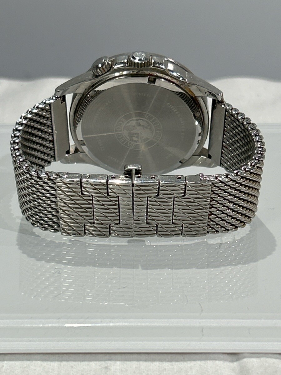 CITIZEN BU2020-70E Calendrier Eco-Drive – Silver-Tone 44?mm Mesh Bra (NJL029164)