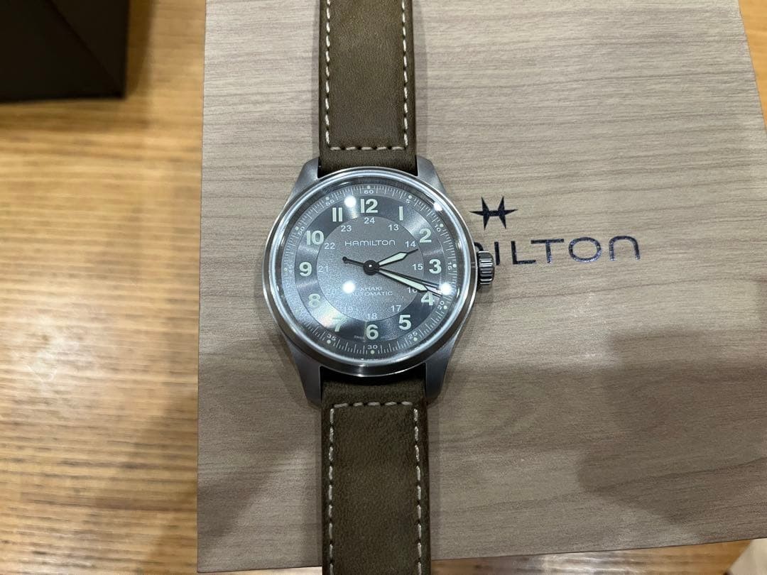 Near Mint Hamilton Khaki Field Titanium 42mm H70545550 H-10 80H Auto Full Set JP