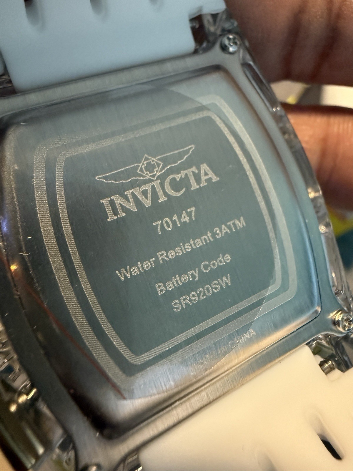 Invicta S1 Rally Men 42mm Transparent Tone Case White+Gold Metal Dial Quartz 🔥