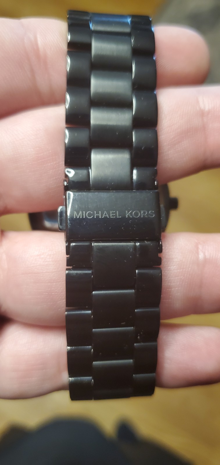 Michael Kors Slim Runway Black Dial Unisex Watch MK3221