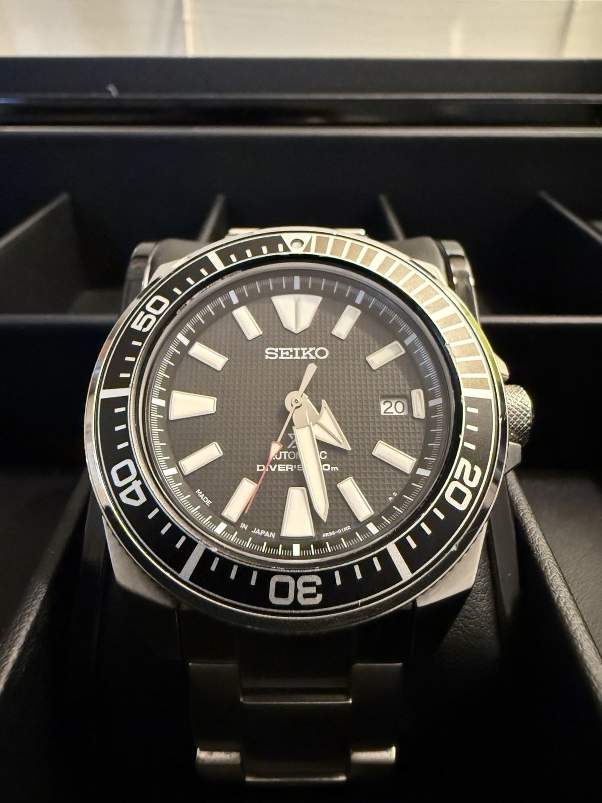 Seiko Prospex Samurai Ref. SRPF03K1, 4R35-01V0, Automatic Movement Watch