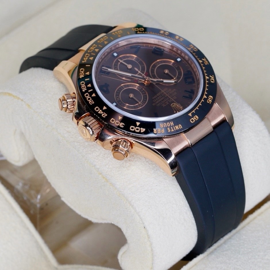 Rolex Daytona 116515LN CHOCO ARABIC Brown Arabic Dial Rose Gold Oysterflex 40mm