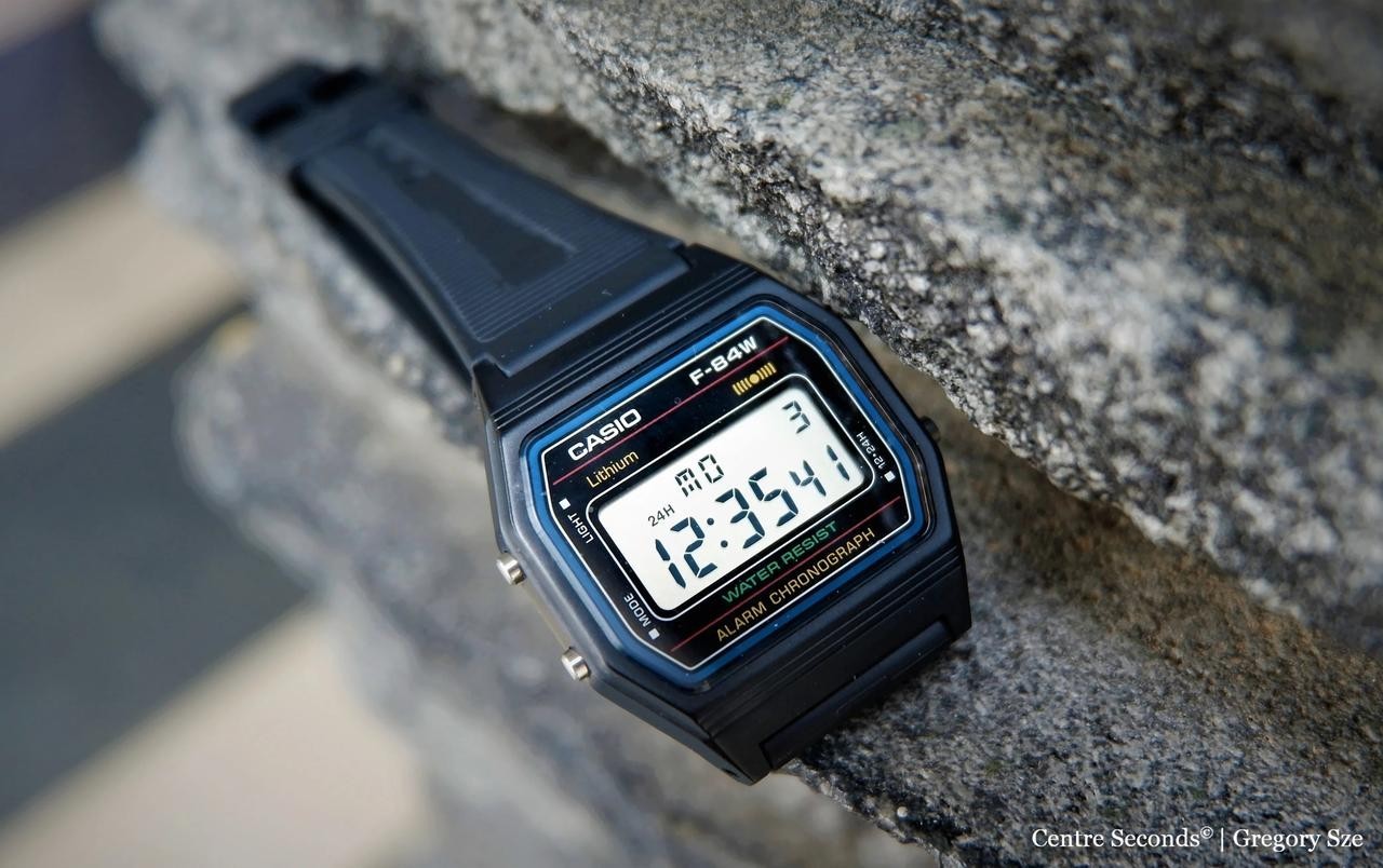 NEW Casio F-84W-1QJH Digital Watch Black Resin JDM Japan Domestic Market