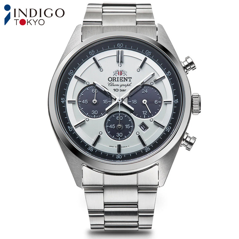 ORIENT Sports WV0041TX Chronograph NEO70’s Panda Solar Watch Milky White 42mm