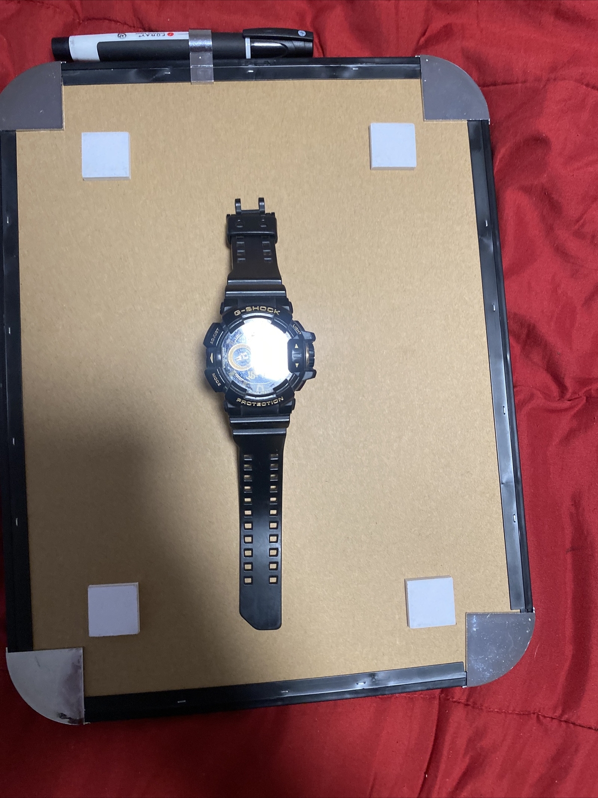 Casio G-SHOCK 51.2mm Black Resin Case with Black Resin Buckle Men’s…