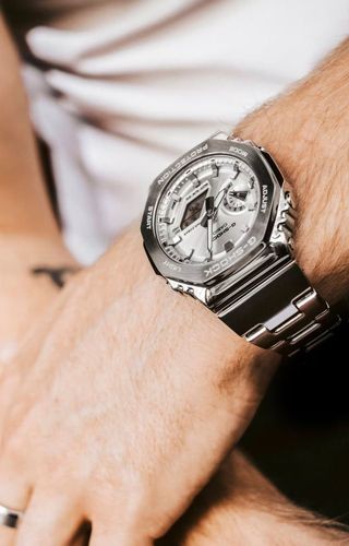 Casio – GM-2110D-7AER, Man Resin / Stainless steel Silver Watch