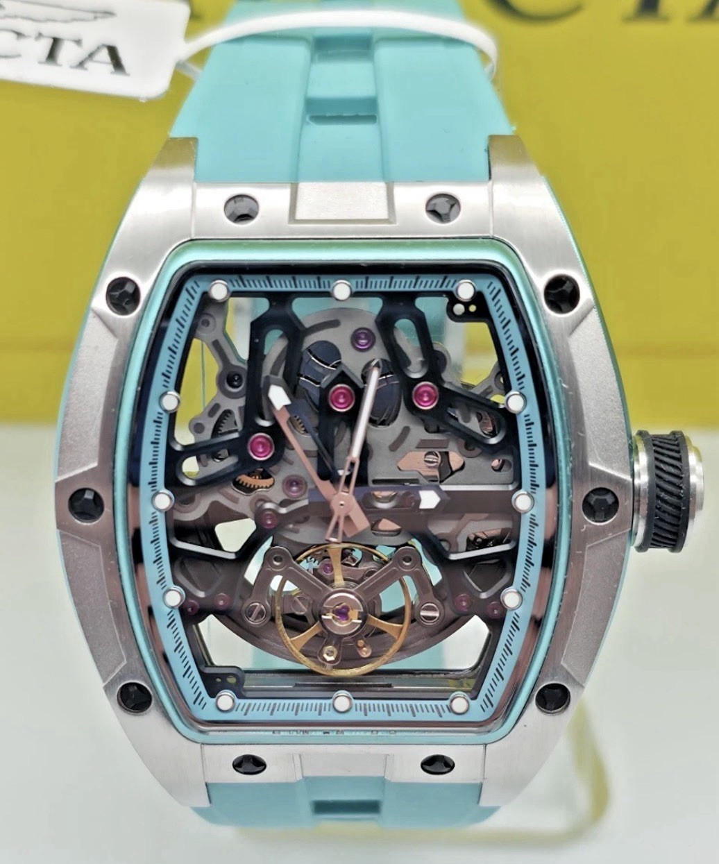🔥Invicta S1 Rally Orberus Automatic Men’s Watch, Skeleton Dial, 44mm Blue 49031
