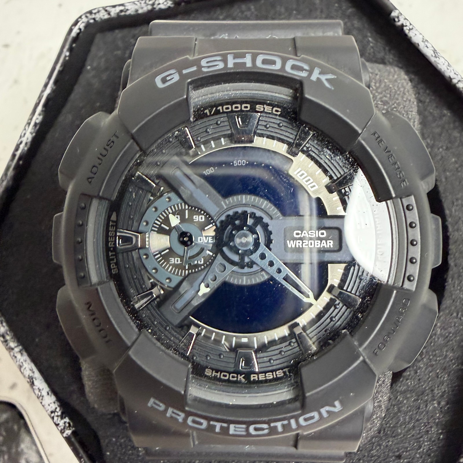 Casio G-Shock GA-110 Matte Black Water Resistant Analog-Digital Sports Watch