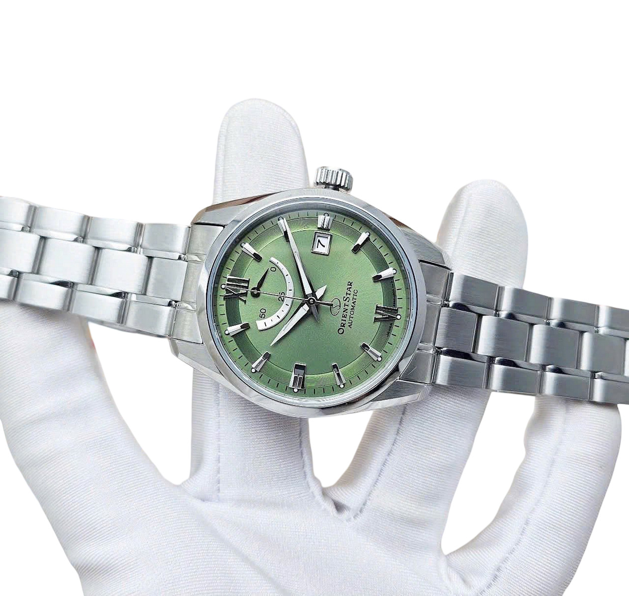 Orient Star Sapphire Crystal Automatic RK-AU0107E Green Dial Men’s Watch