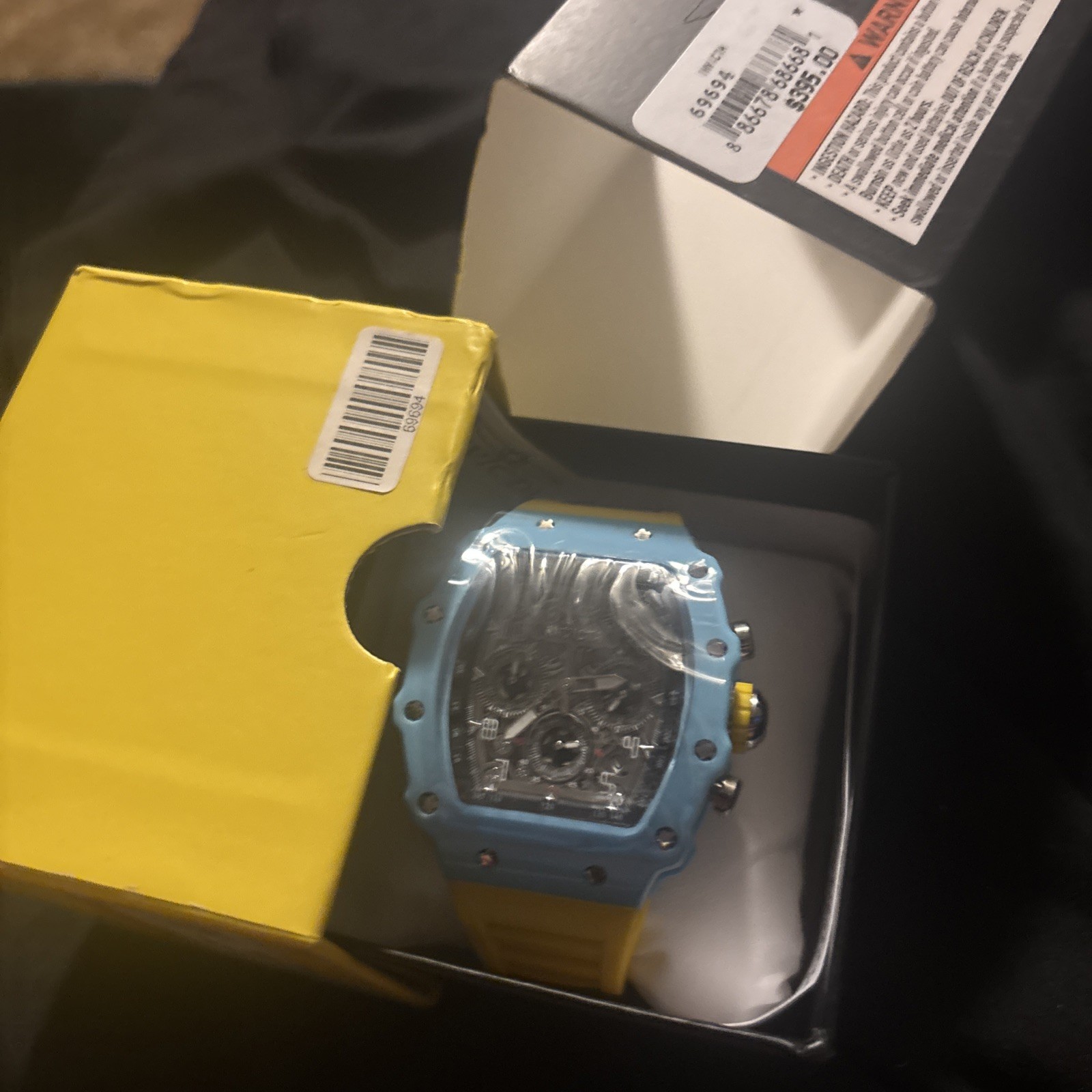 Invicta Racing Sunshine State – Nitro Gen Men’s Watch 43mm, Blue/Yellow (69694)