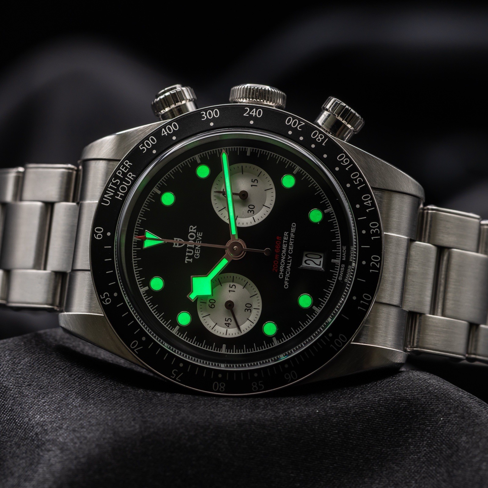 tudor black bay chronograph reverse panda