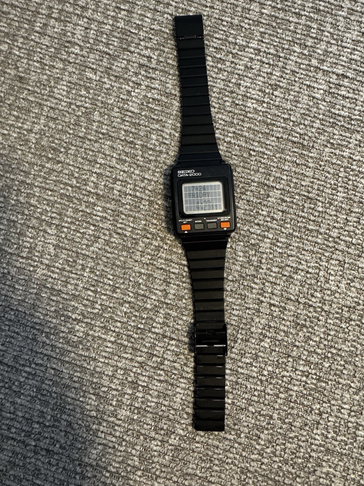 Vintage SEIKO DATA-2000 LCD Display 2000 Character 1984 Computer Men’s Watch !!