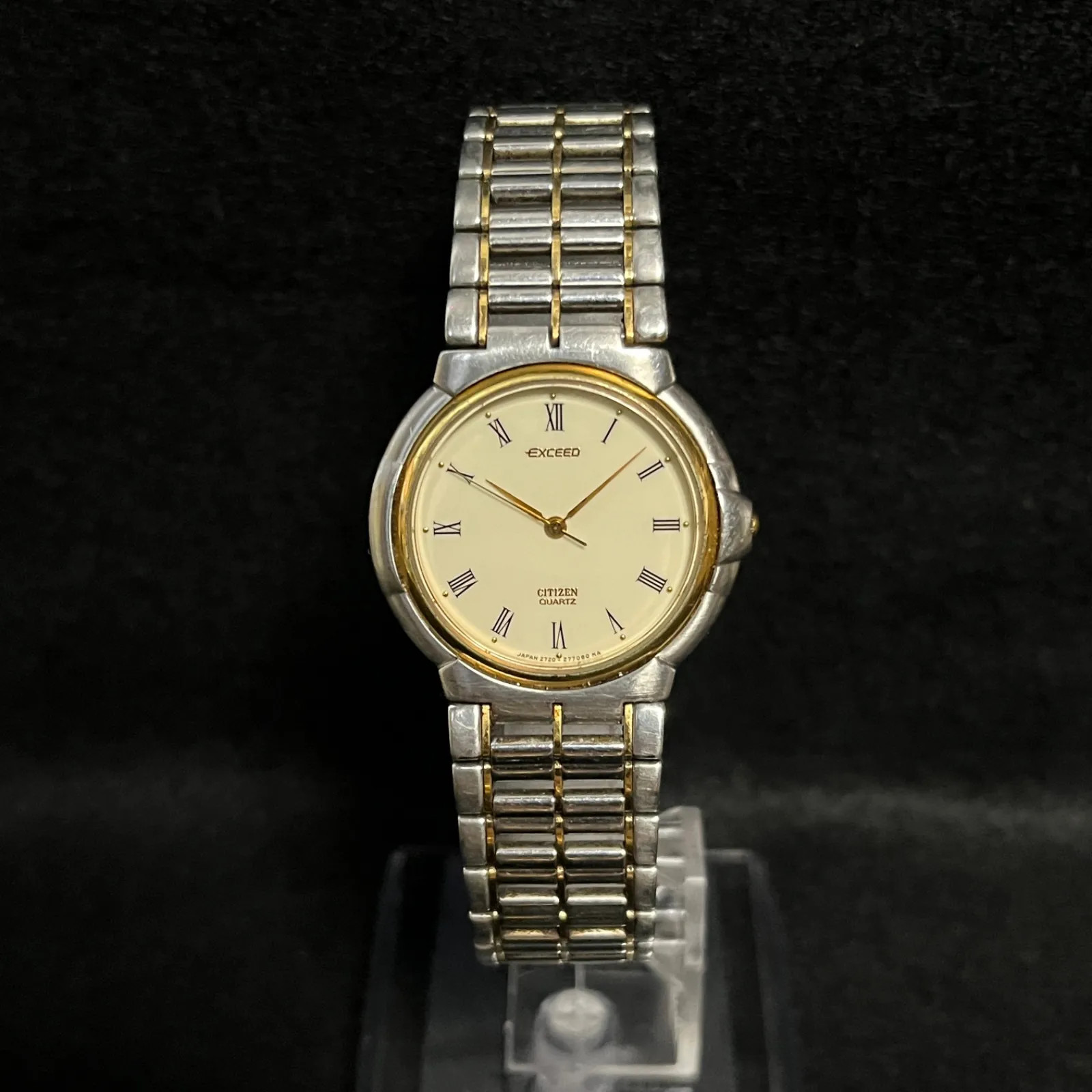 [Working Condition] CITIZEN EXCEED Gold Quartz Watch 2730-274032 – Battery Repla