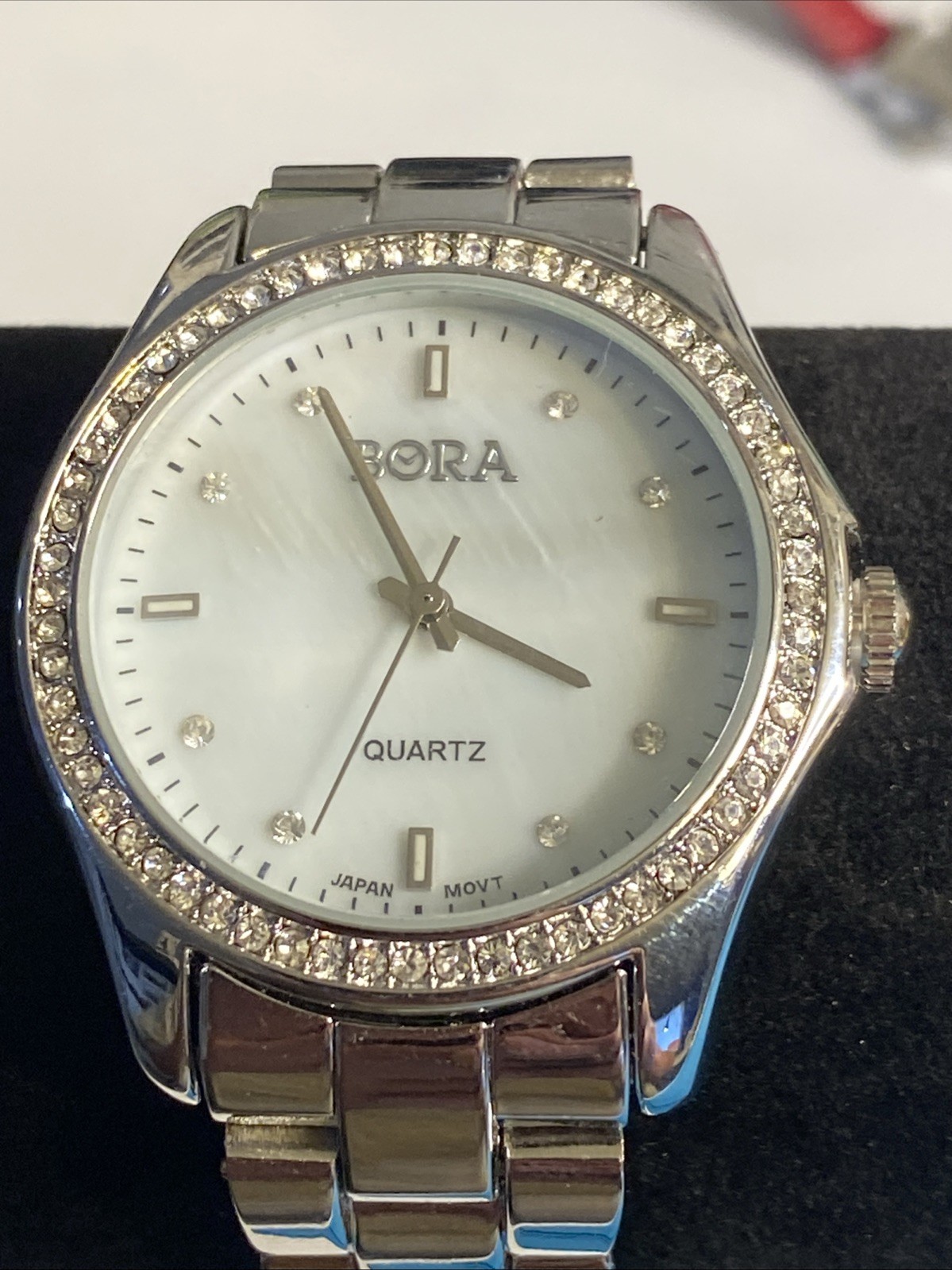 Bora Watch Women 37mm Crystal Bling New Battery