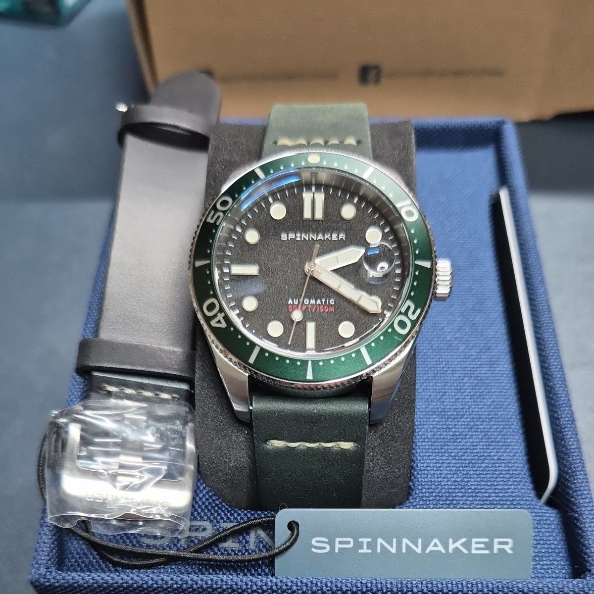 [A3P] Spinnaker Croft Automatic Green Dial Mechanical Divers Men Watch [q2w]