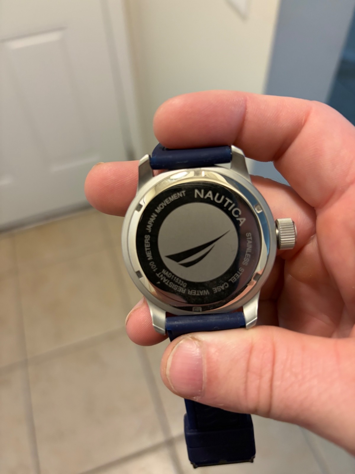 Small watch collection; Croton, Casio, Nautica, and Vincero