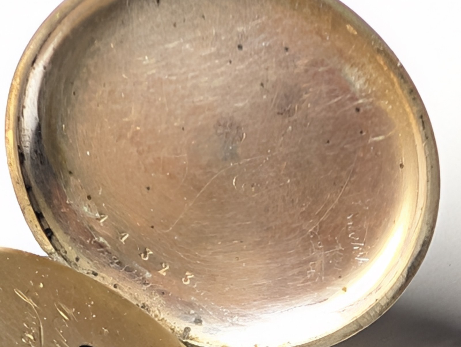 ANTIQUE CYLINDER POCKET WATCH WITH POCKET WATCH HOLDER
