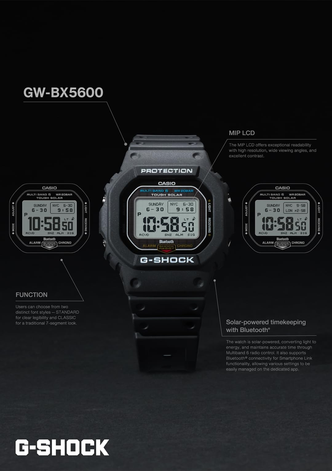 Casio Men’s Watch G-SHOCK GW-BX5600-1JF Black