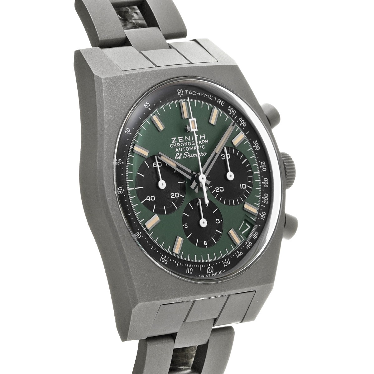 ZENITH Chronomaster Revival Safari 97.T384.400/57.M384 Khaki green/black WAT…