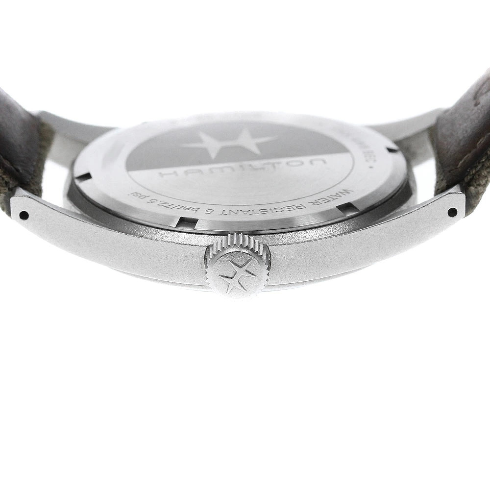 HAMILTON Khaki Field Mechanical H694390 Green Manual SS Date Hand Men’s Watch