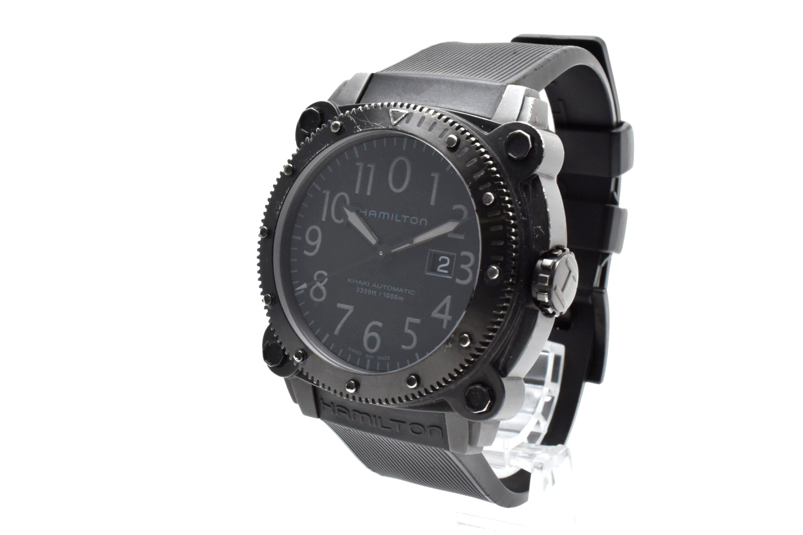 HAMILTON Khaki Below Zero H785850 Automatic 1000m Men’s Watch Date black Dial